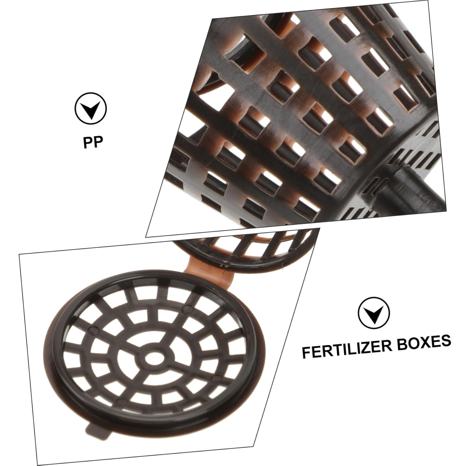 20Pcs Planting Fertilizers Baskets Fertilizer Cover Box Gardening Supplies for Management image number 4