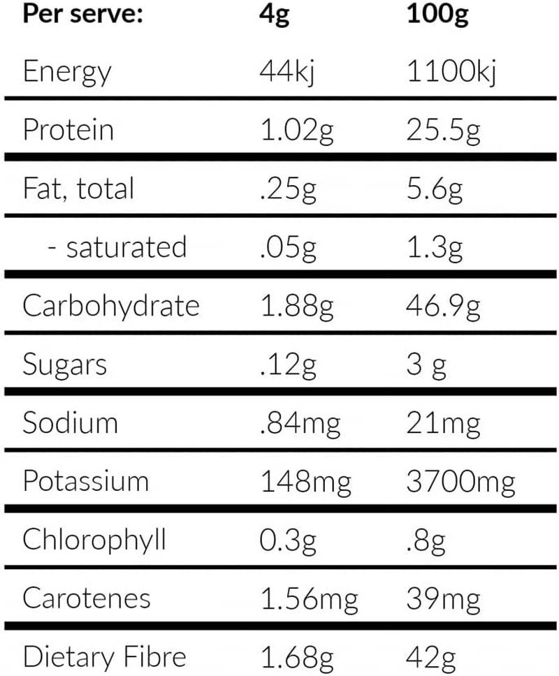 Forest Super Foods Young Barley Grass Powder Certified Organic Australian Grown 4000Mg Gluten-Free Detox Rich in Chlorophyll Vitamins & Minerals Premium Quality for Gut Health image number 3