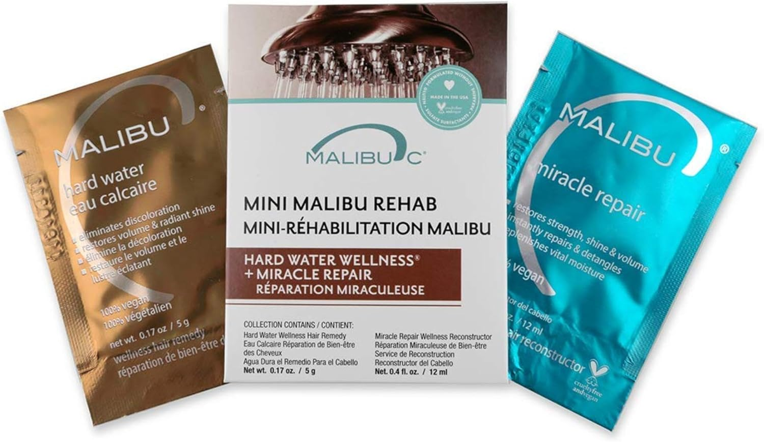 Malibu C Mini Rehab Hard Water Wellness Kit image number 6