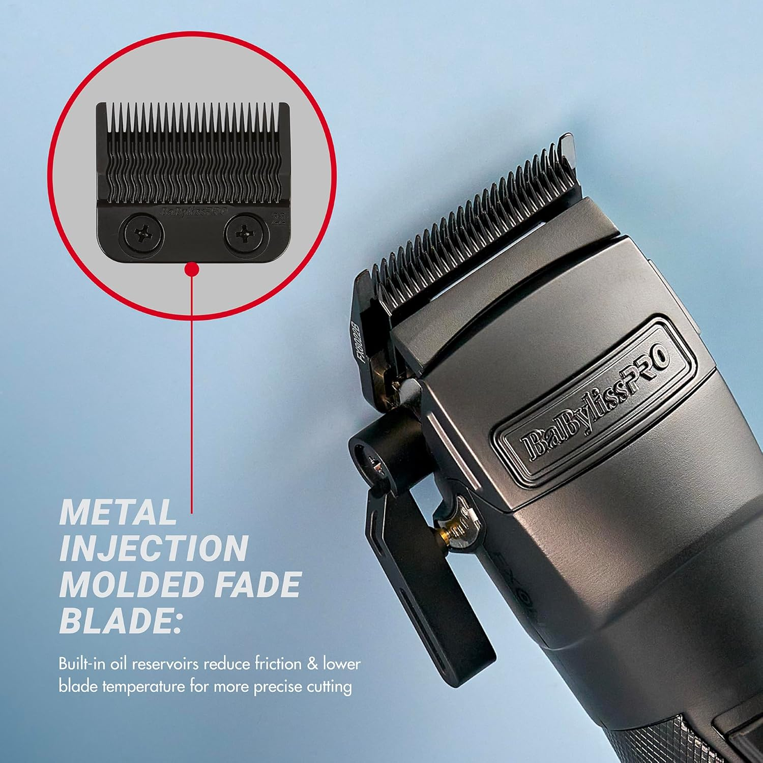 Babylisspro FXONE Professional Cordless Clipper in Black - Beard Trimmer for Men, Professional Stylist & Barber Clippers, USB-C Cordless Hair Clippers for Men