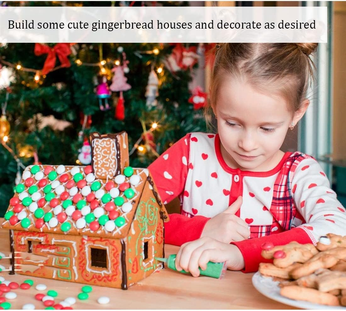 3D Christmas Cookie Cutters, 3D Gingerbread House Shape, Includes Christmas Tree, Snowman, Reindeer and Sleigh Shapes, for Biscuits, Baking, Kitchen Accessories, Pack of 18 image number 2