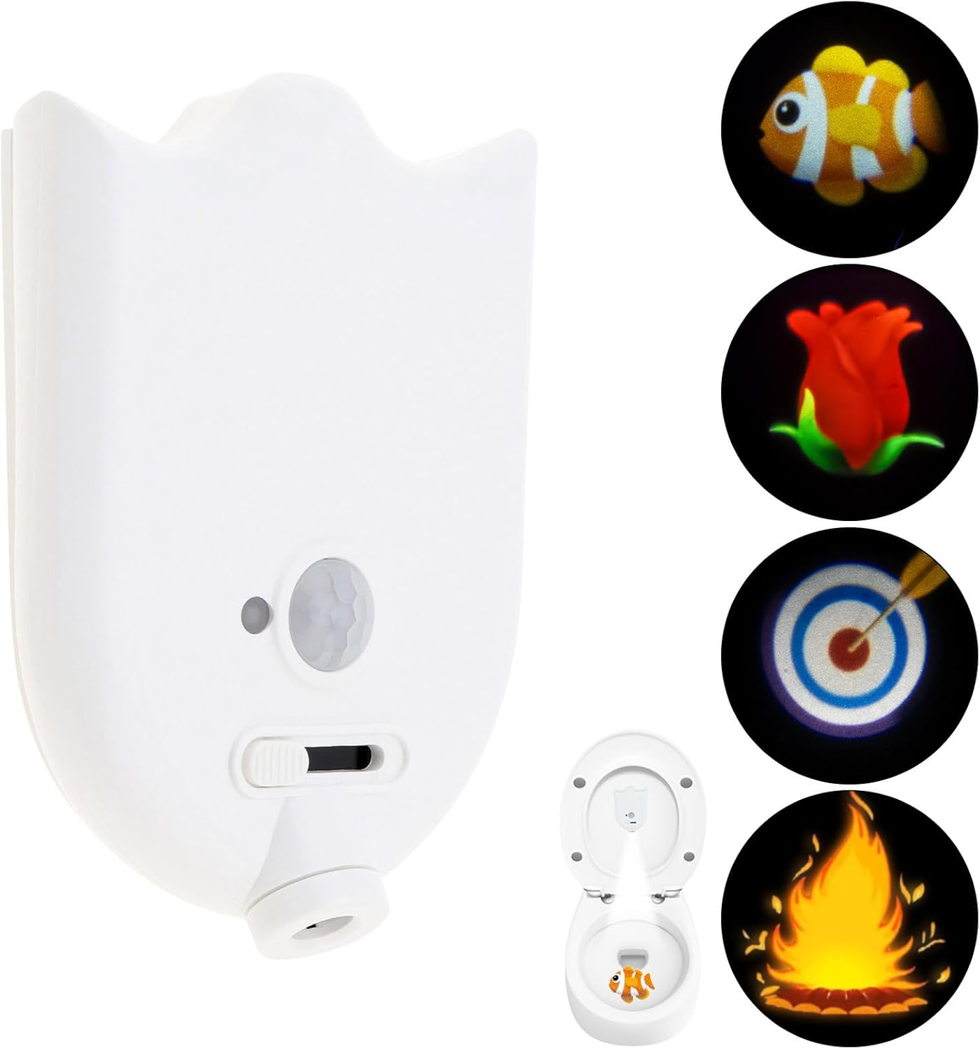 Origlam Motion Sensor Toilet Night Light, Motion Sensor Light for Bowls, Motion Activated Toilet Night Light, Novelty Light for Bathroom Fun Gifts Bathroom Accessory image number 2