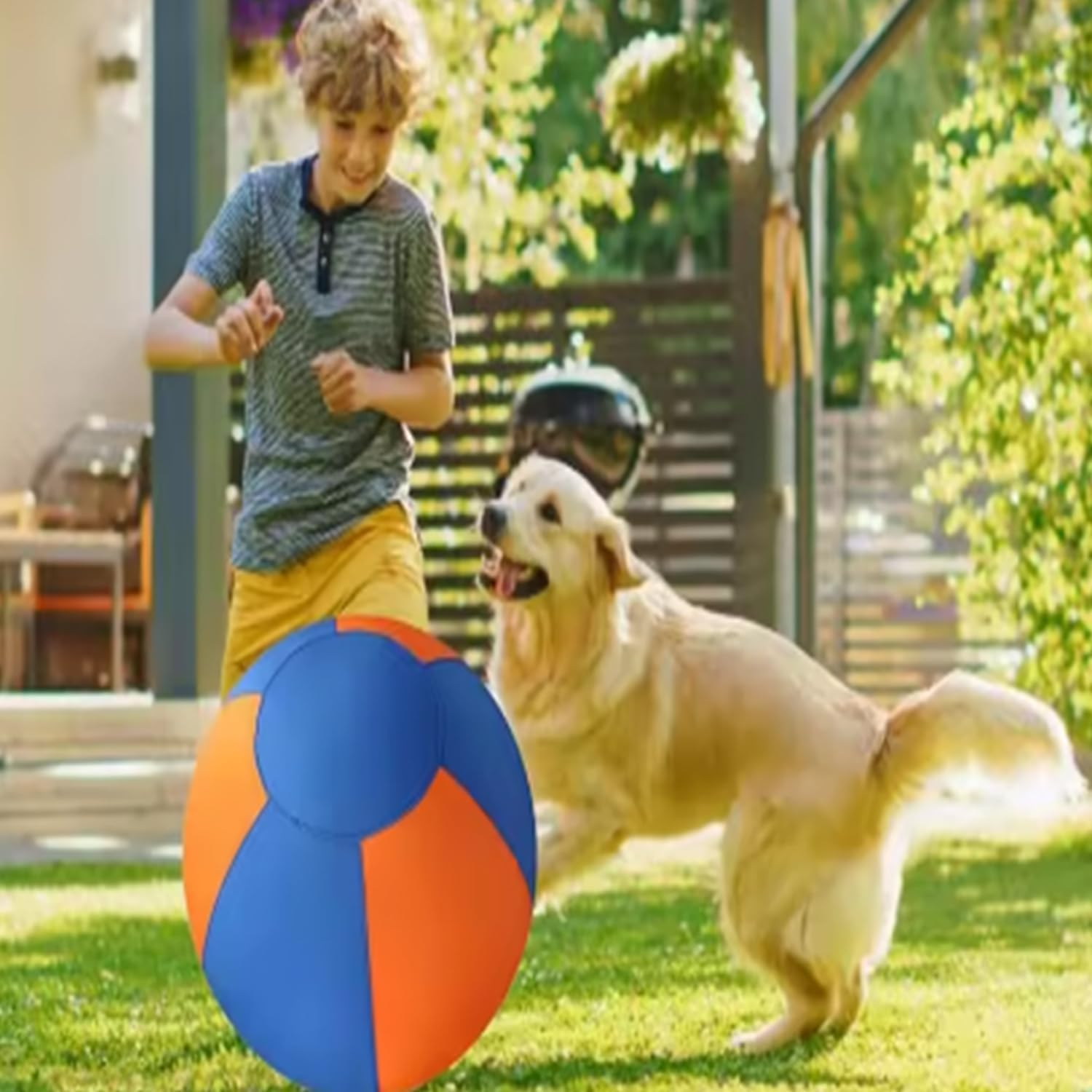 Roczential Herding Ball for Dogs and Horses，45Cm/18Inch Jolly Ball for Dog Agility Training Equipment Bite Resistant Reinforced Sewing Dog Toy Ball for Australian/German Shepherd image number 2