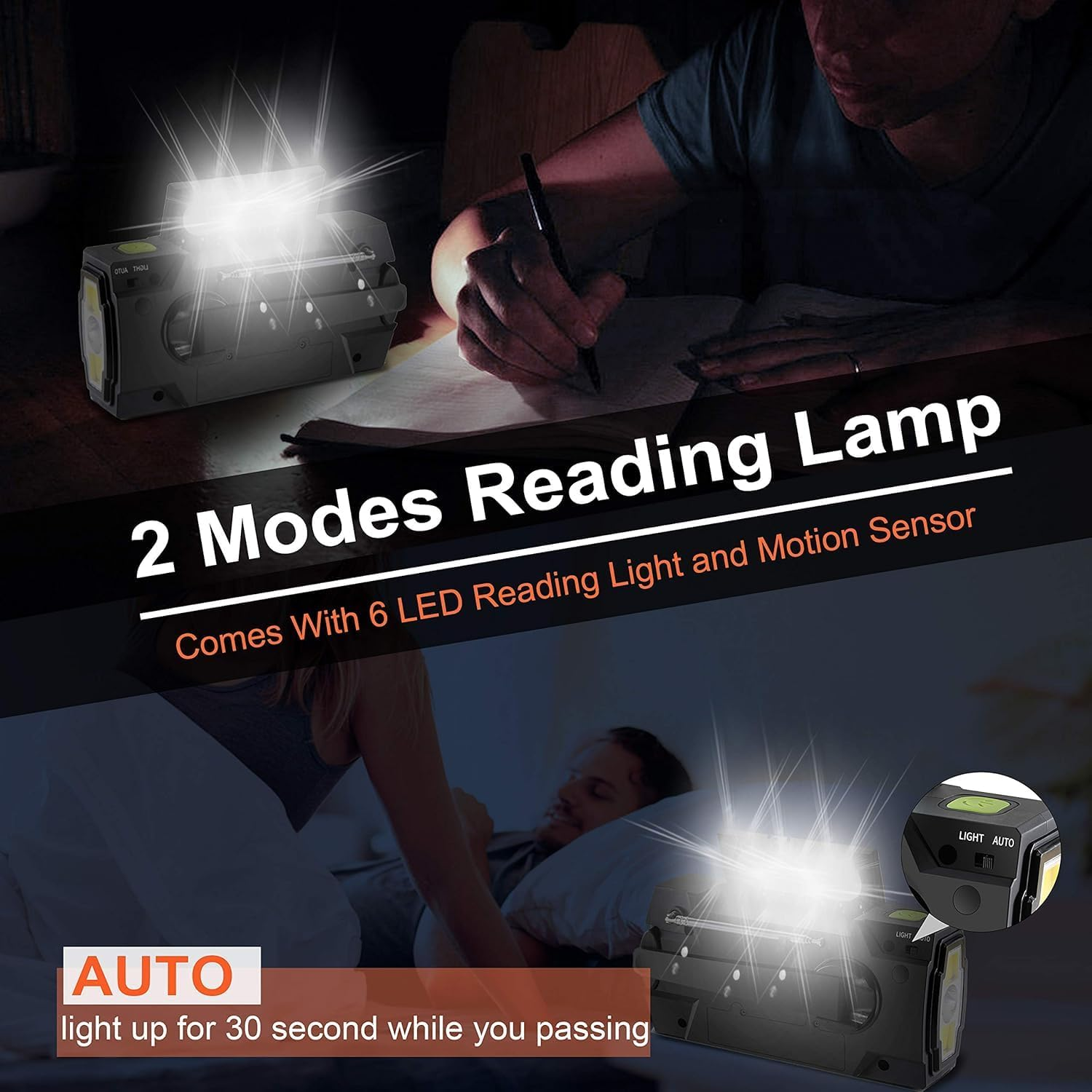 YASMITA Emergency Crank Radio with 4000Mah Phone Charger, AM FM NOAA Weather Radio with 1W 3 Mode Torch & Motion Sensor Reading Lamp, USB, Solar Power, SOS, for Home & Outdoor Emergency (Green) image number 1