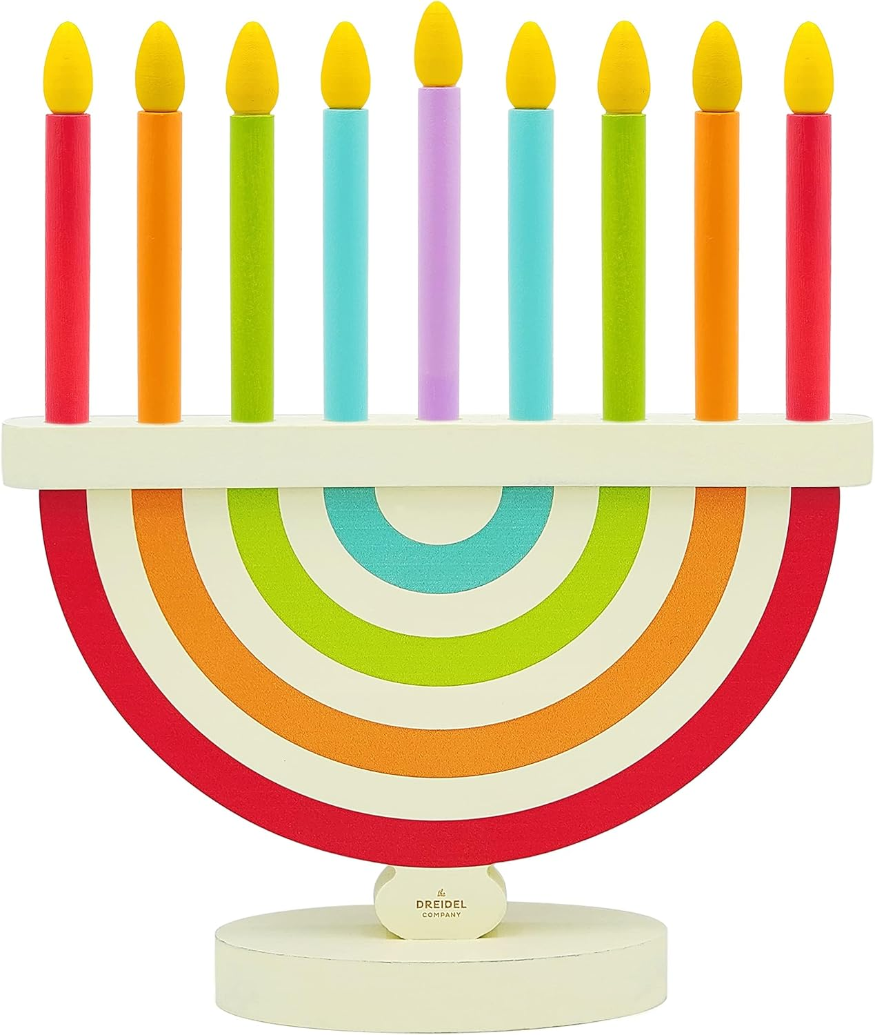 Hanukkah Children'S Wooden Chanukah Menorah with Removable Candles (2-Pack) image number 2