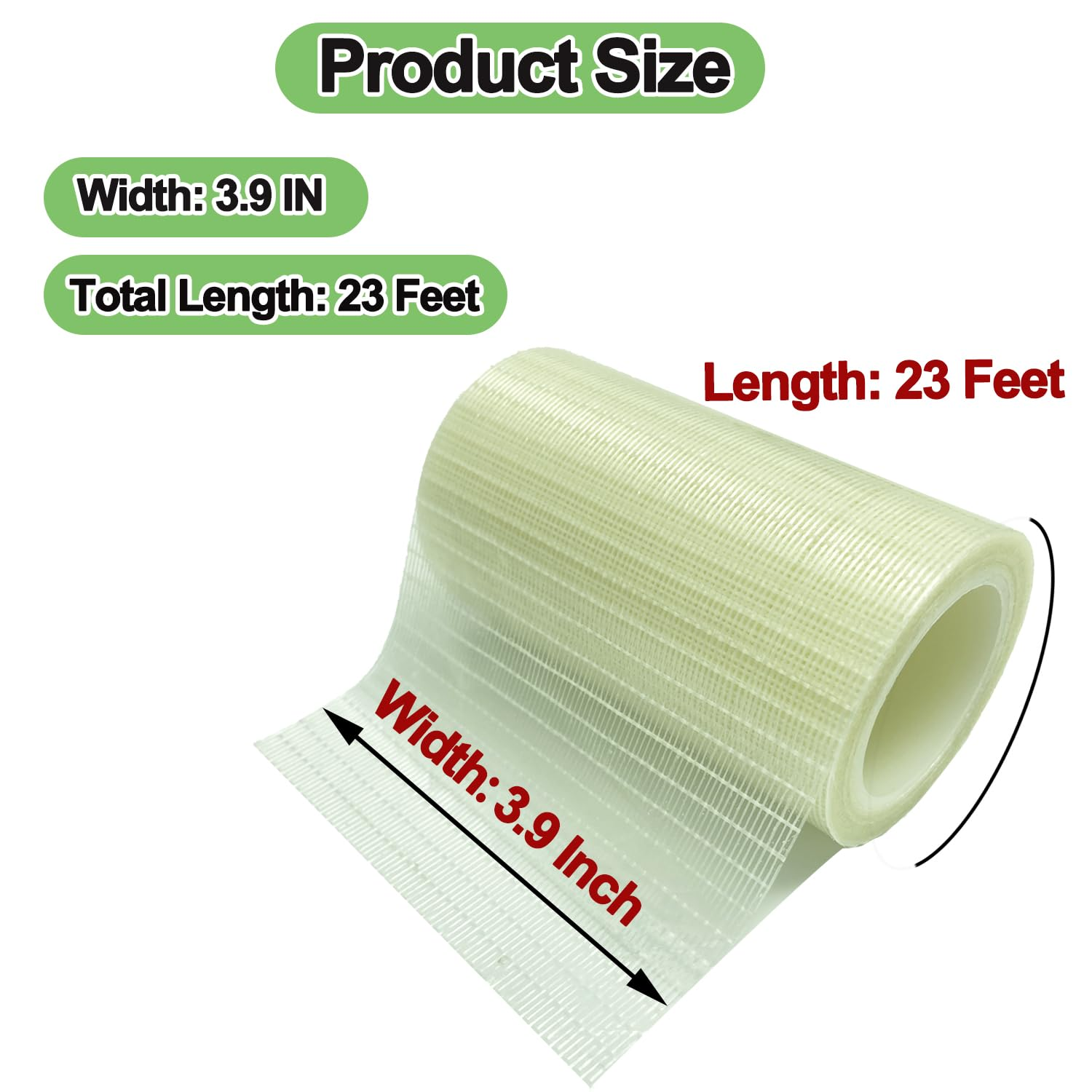 KAIHENG Fabric Repair Tape, 3.9IN X 23FT Tent Repair Kit, RV Awning Repair Tape, Tent Repair Tape, Canopy Tarp Repair Tape,Waterproof Repair Patch Kit for Sail, Trailer Awning, Boat Cover, RV Cover image number 6