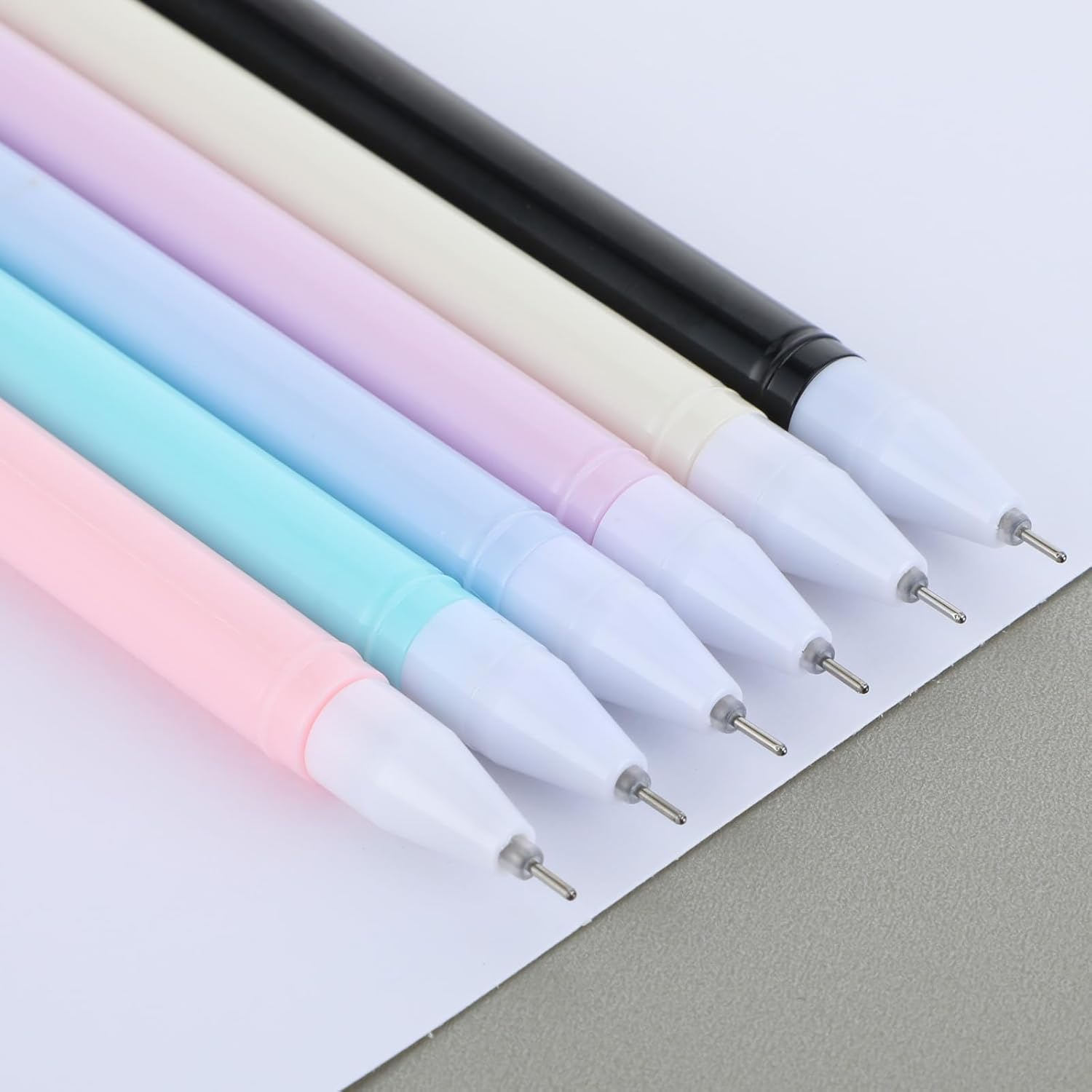 12PCS Kawaii Cat Pens 0.5Mm Black Ink Cute Animal Gel Pen Cats Style Pencils, Kitten Stationary Supplies Fine Point Ball Pens Nice Fun Themed Gifts for Cat Lovers Women Kids School and Office Use (12) image number 3