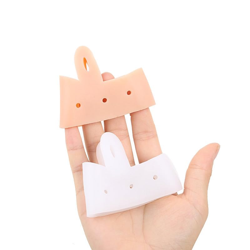 Toe Separator, Toe Spacers for Sthletes, Toe Separator Hallux Valgus, Toecorrectors, Toe Stretcher, Suitable for Bunion and Overlapping Toes Realign Crooked Toes (Skin Colour, One Size) image number 4