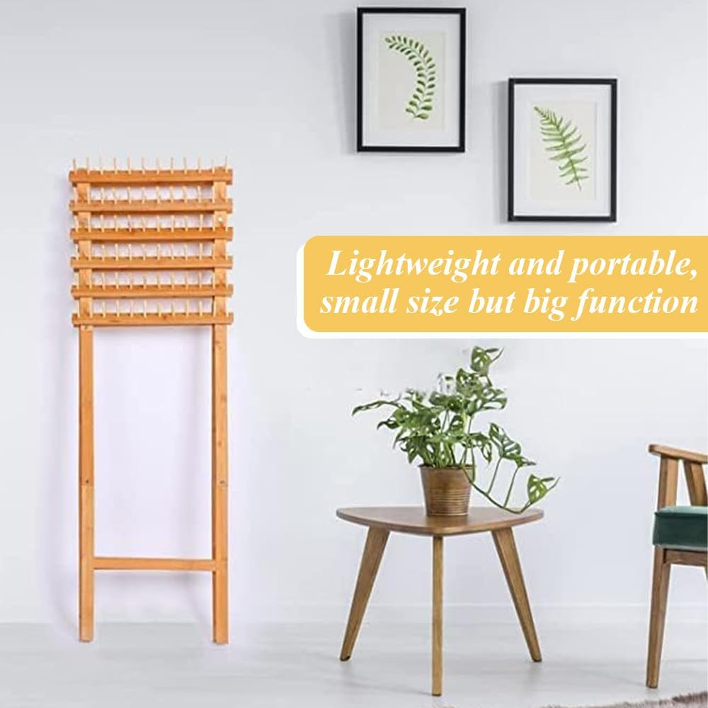 Braided Hair Rack,Wooden Braid Hair Stand,Made of Pine Wood and Plywood,Hair Separator,Salon Hair Extensions Display Rack for Braiders,Easy to Assembly image number 5