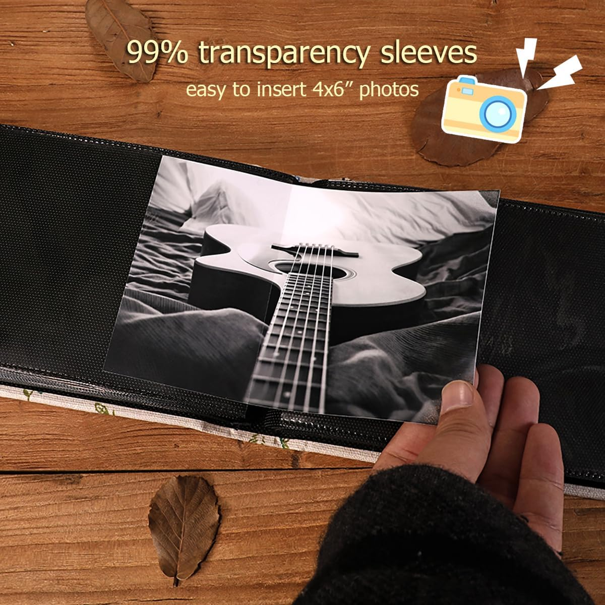 4X6 Photo Album, Linen Cover Picture Book | Memory Book for Wedding, Family, Baby, Holiday, Preserve and Display Memories image number 1