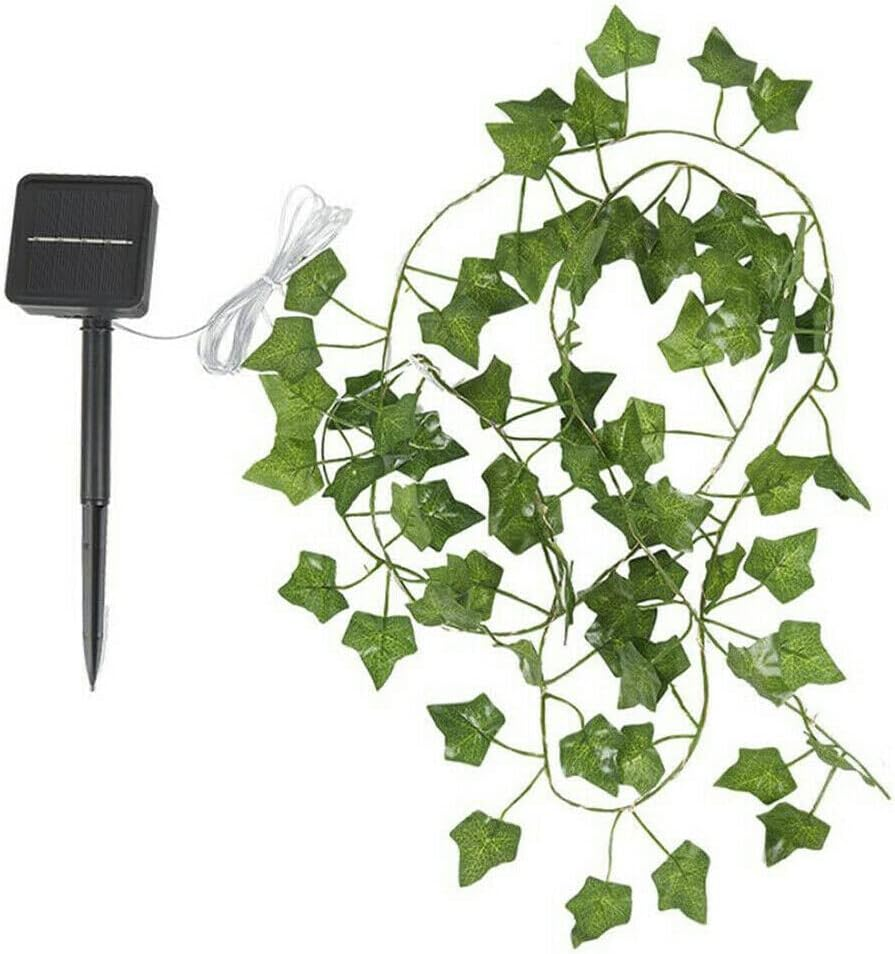 10/20M LED Solar Powered Ivy Fairy String Lights Garden Outdoor Wall Fence Light (1) image number 3