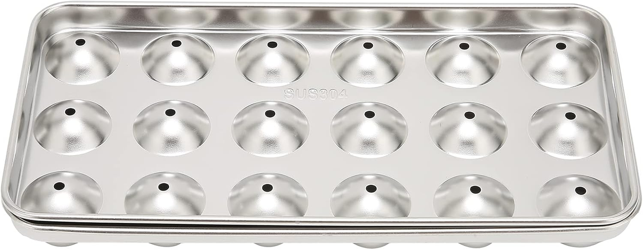 Ice Cube Tray, 304 Stainless Steel Strong Durable Ice Cube Mold for Home for Iced Drink for Bar Resturant for Cooling Ball Making image number 6