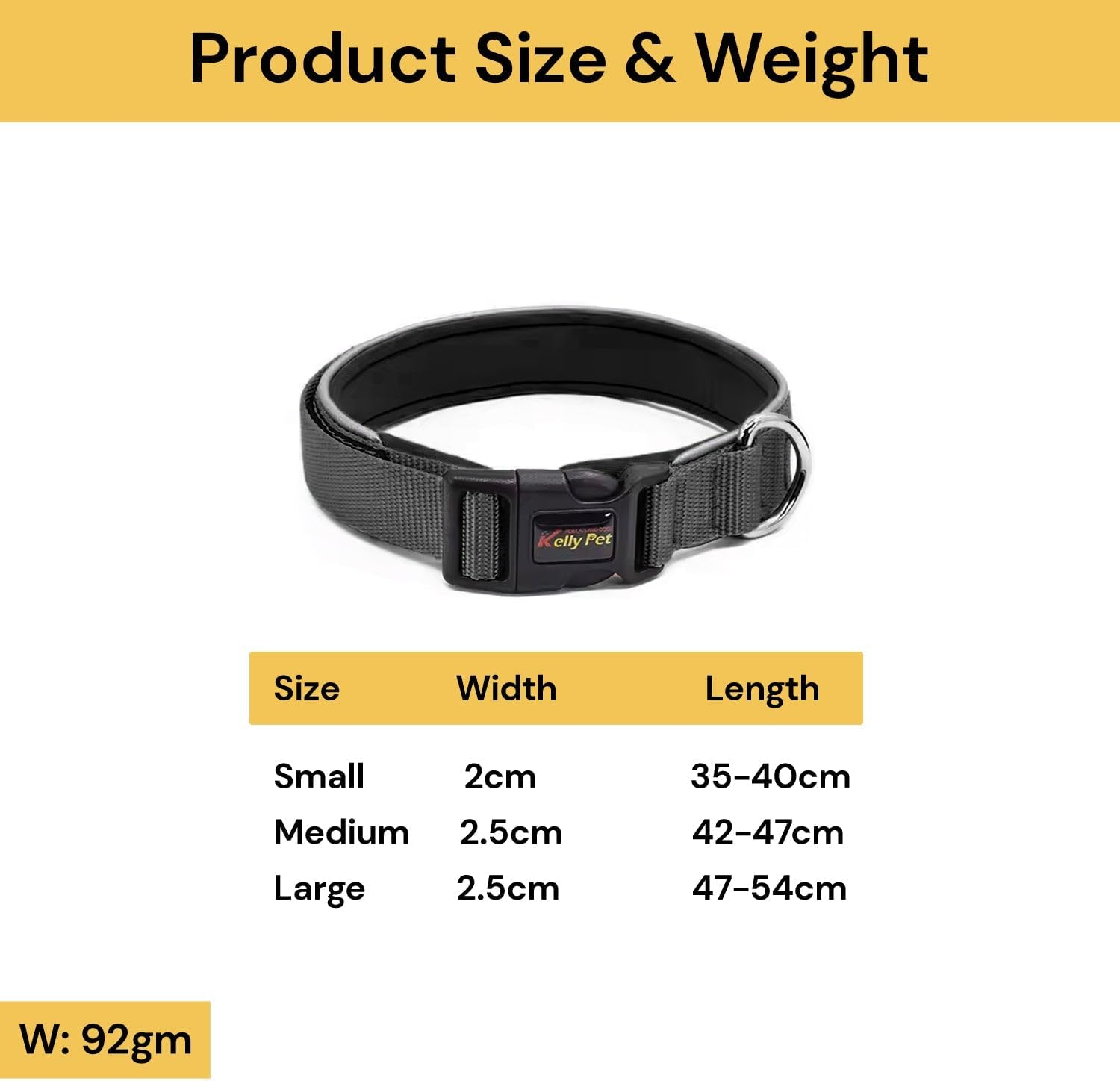 EZONEDEAL Heavy Duty Dog Collars for Medium Dogs - Nylon Puppy Collar, Medium Dog Collar, Pet Collar Suitable for Most of Male Female Dogs - Adjustable Breathable (Medium, Orange) image number 2