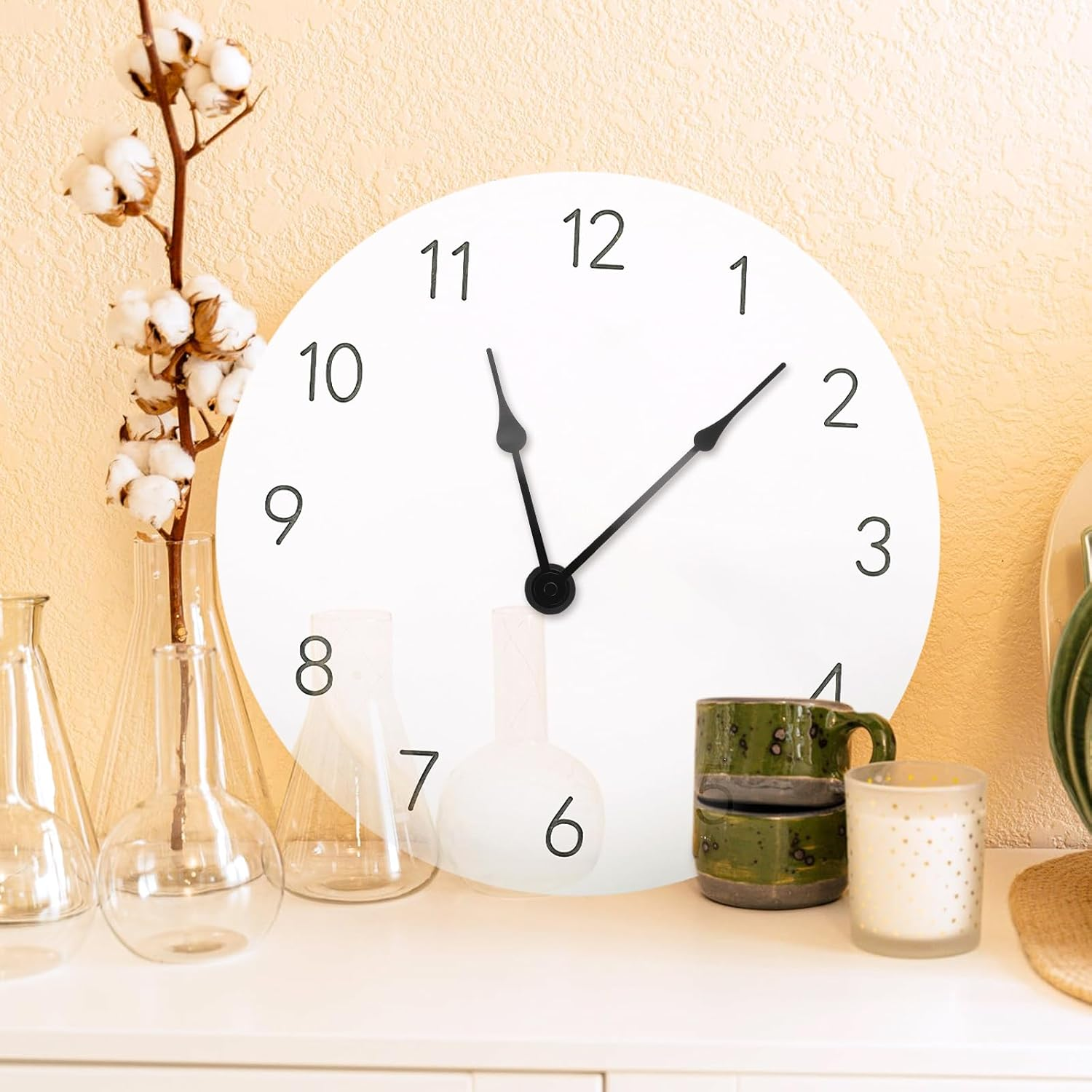 Angoily 1Set Metal Clock Mechanism Kit Complete Replacement Parts Set with Clock Movements and Hands for DIY Clock Repair and Assembly image number 3