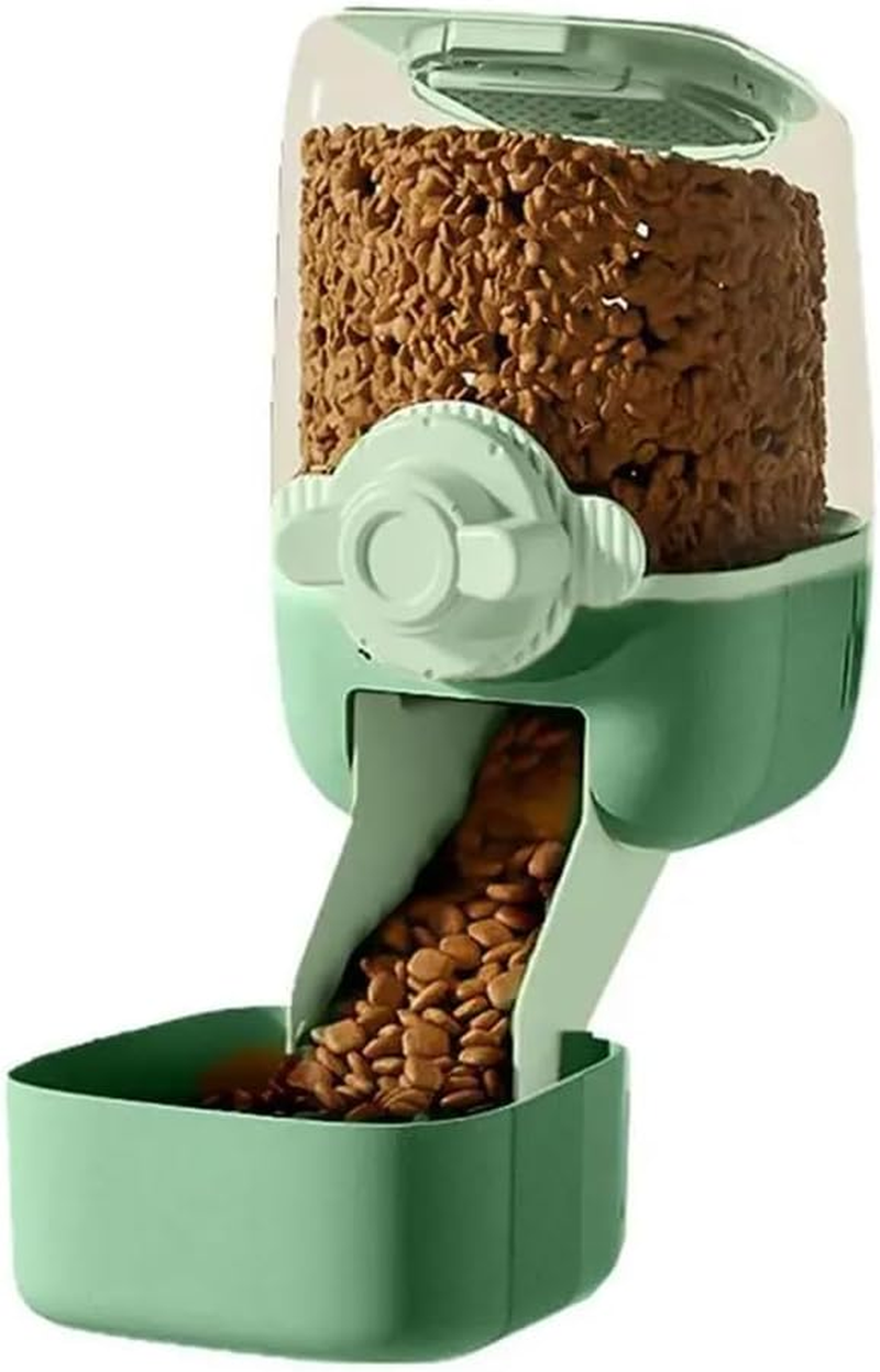 AIMALL Large Capacity Pet Feeder, Gravity-Driven Food Dispenser for Dogs and Cats, Cage-Mountable with 45&deg; Tilt