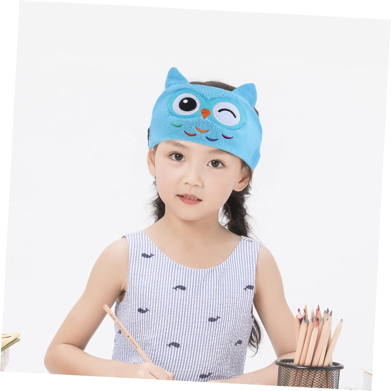 Kisangel Wireless Music Headband for Kids with Volume Control Soft Plush Sleep Headphones Thin Fleece Earphones Suitable for Toddlers and Travel image number 4