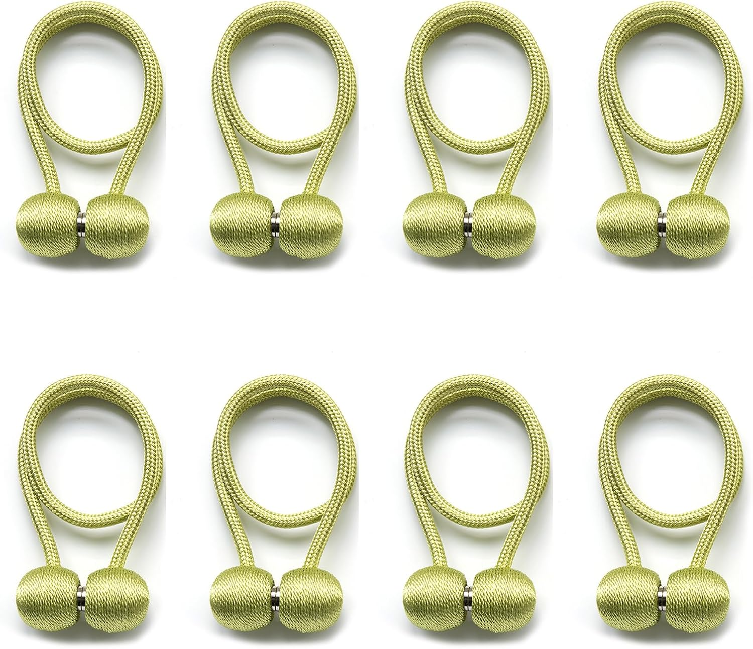 SHELFLOVER Green Magnetic Curtain Tiebacks 8Pcs, Curtain Buckles Holders for Bedroom Living Room Home Window Treatment Decorative - 8, Blue image number 5
