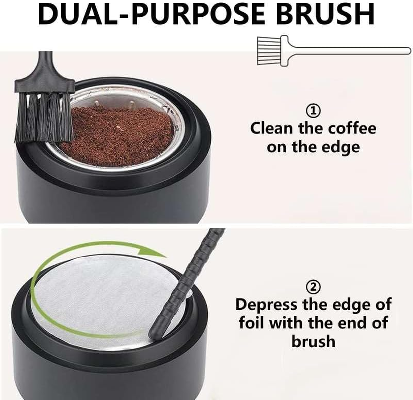 54Mm Bottomless Portafilter with Walnut Handle, Compatible with Breville 8 Series, Bambino, Delonghi EC680/685, CASABREWS, Mr. Coffee &ndash; Includes Filter Baskets, Puck Screen, Spoon & Brush (M) image number 1