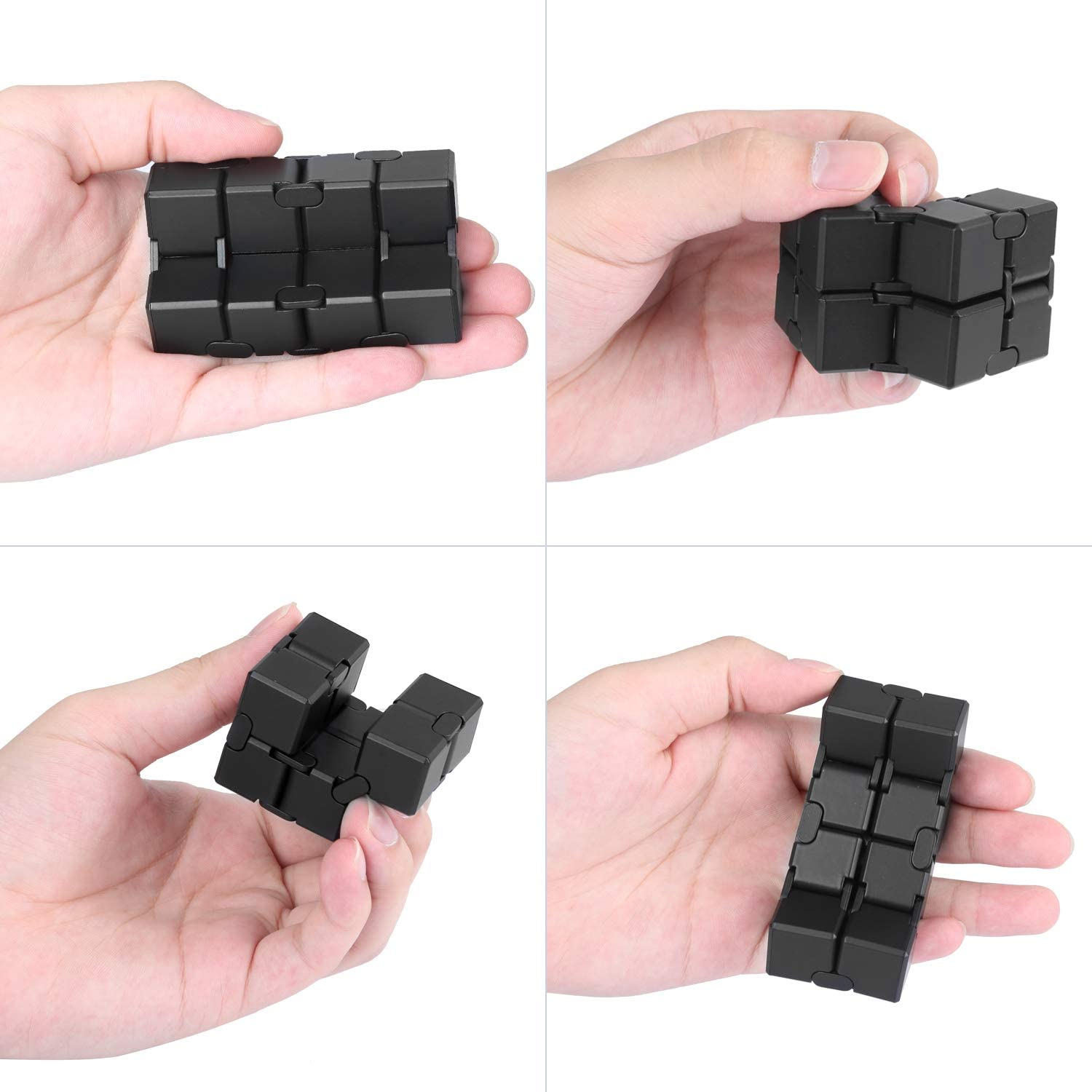 Infinity Cube Silicone Fidget Toy for ADD, ADHD, Anxiety, Autism, Adults & Children