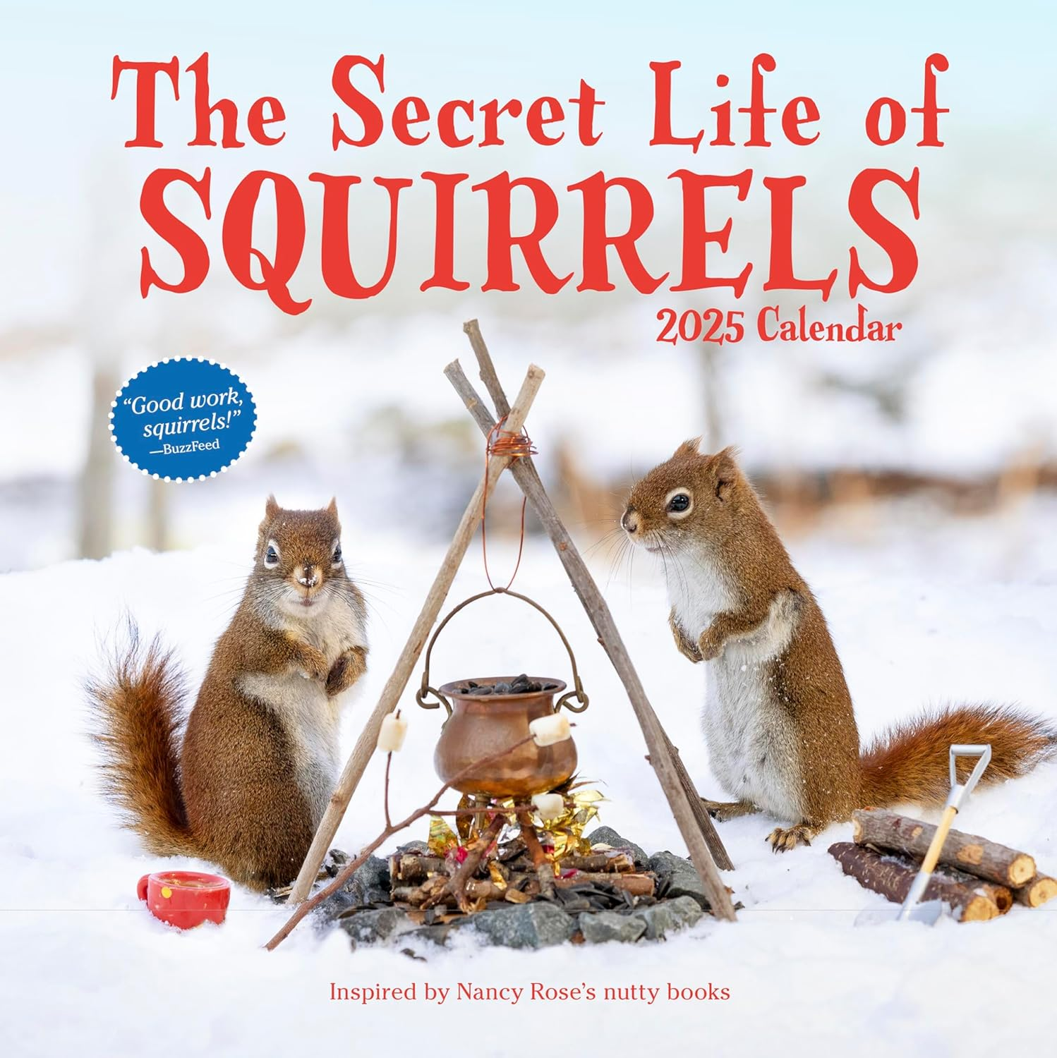 The Secret Life of Squirrels Wall Calendar 2025 image number 2
