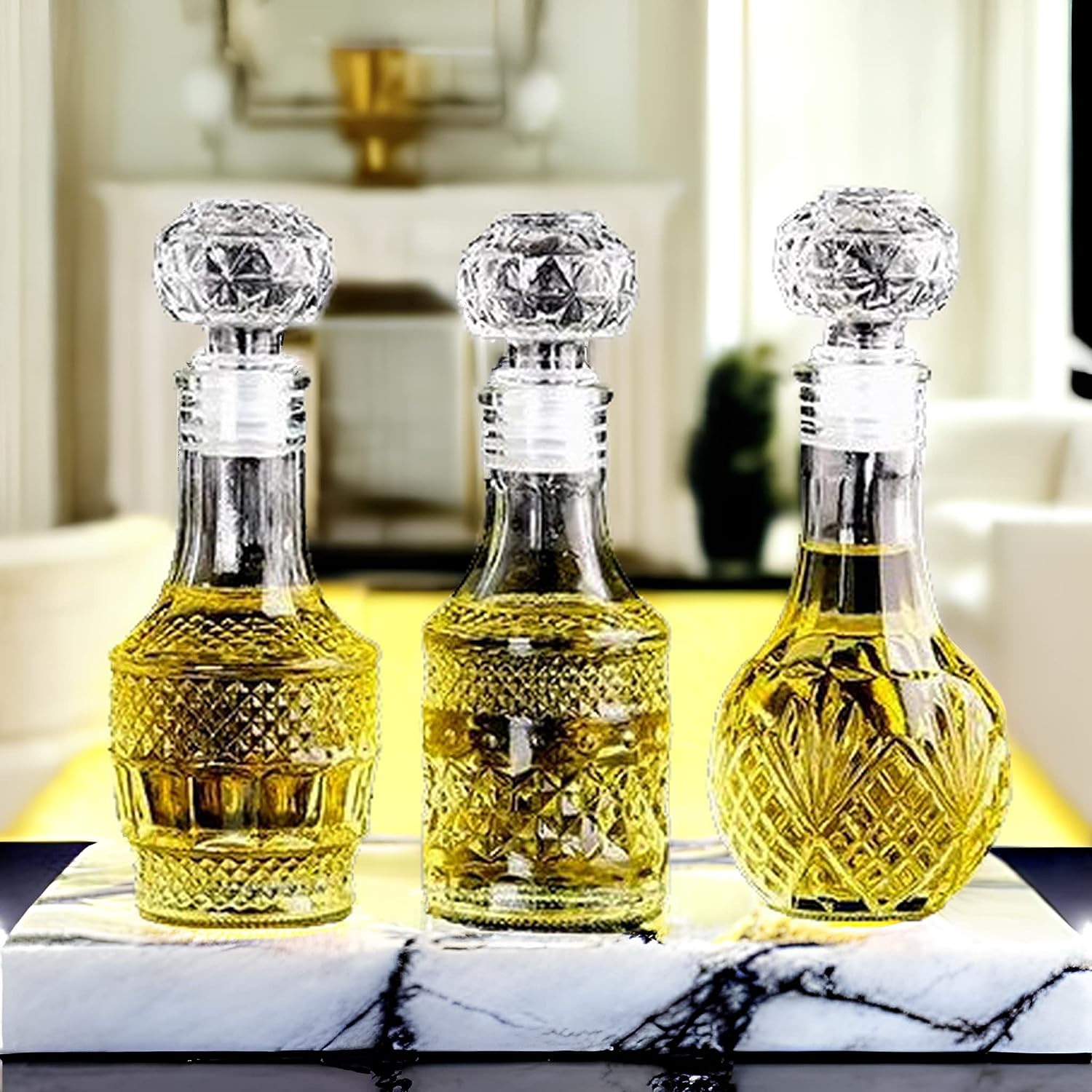 Mini Glass Bottles with 6 Different Shapes Can Be Used for Self-Made Juicing, Wine Bottles or Whiskey Decanter image number 2