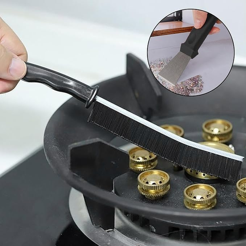 11Pcs Crevice Cleaning Brush Set &ndash; Heavy-Duty Grout & Corner Scrub Brushes, Deep Groove Cleaner Tools for Bathroom, Kitchen, Toilet & Tile &ndash; Hard Bristle Detailing Brushes for Home Essentials. image number 4