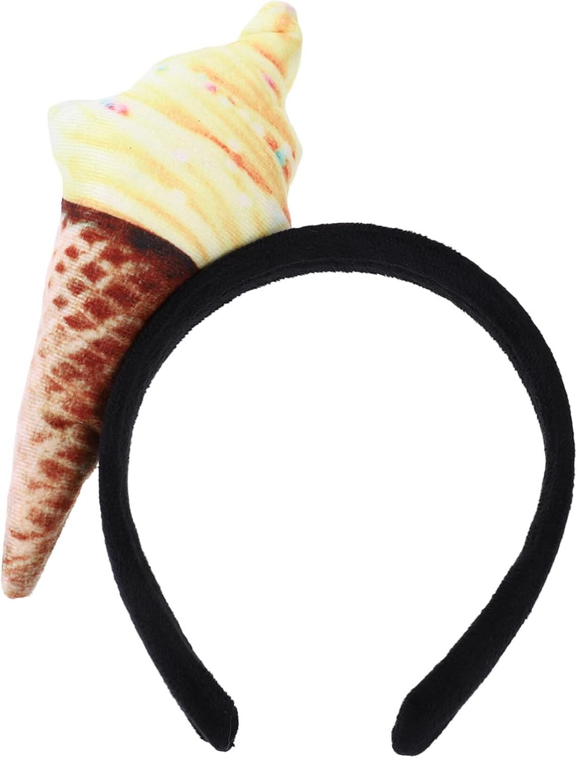 FOMIYES Ice Cream Cone Headband Unisex Adult Food Ice Cream Cone Mini Hat on Headband Food Dress up Ice Cream Headwear for Costume Party Supplies Food Party Decoration image number 1