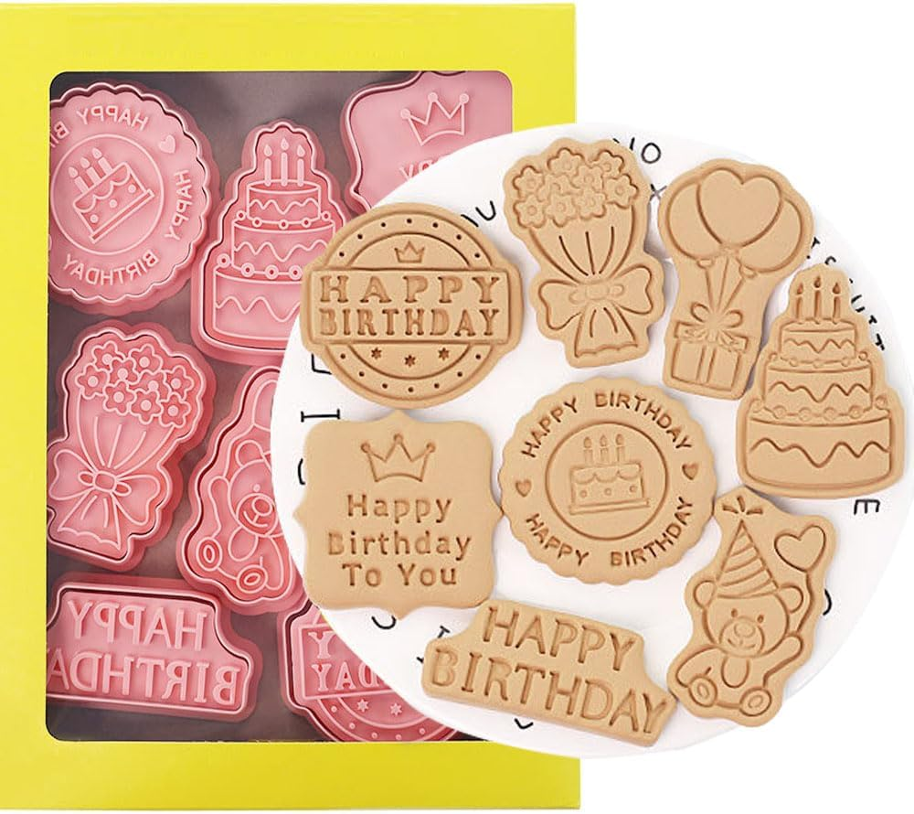 8Pcs 3D Easter Cookie Cutter Set, Cookie Mold,Cute Cartoon Shapes Cookie Cutter (Unicorn) image number 4