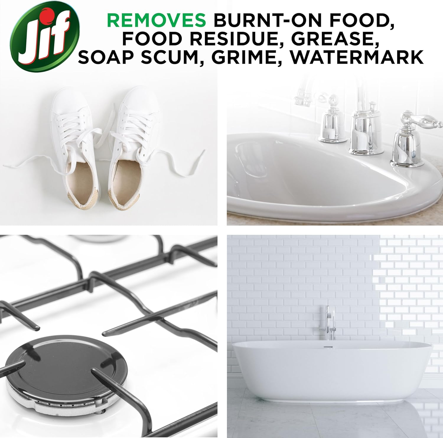 Jif Professional Lemon Cream Cleaner 1.5L &ndash; Multi-Purpose Surface Cleanser with Natural Micro Crystals &ndash; Plant-Based, Kitchen & Bathroom Use, Streak-Free Finish image number 1