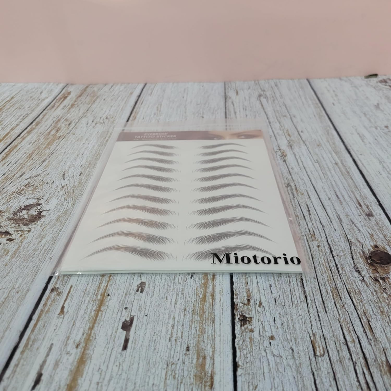 22 Pairs 4D Eyebrows Tattoo, Hair-Like Authentic Eyebrows, Eyebrows Tattoo Peel Off, Long Lasting Waterproof Natural False Eyebrows Makeup Sticker for Eyebrow Grooming Shaping (Brown) - Black image number 2