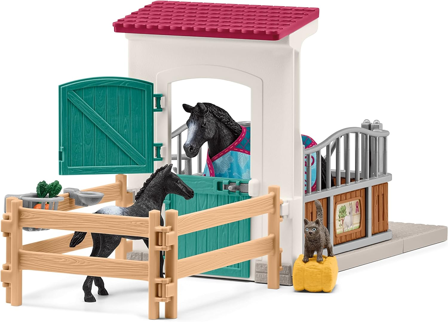 Schleich Horse Club Horse Box with Mare and Foal Playset image number 4