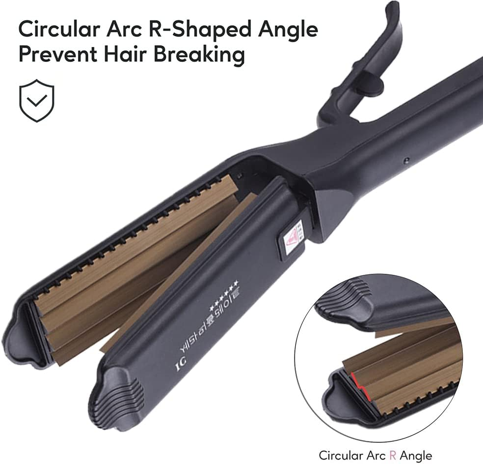 Professional Volumizing Hair Crimping Iron Fast Fluffy Hair Styler Wave Big Tooth Corrugated Iron Electronic Hair Crimper Irons Beauty Styling Tool image number 3