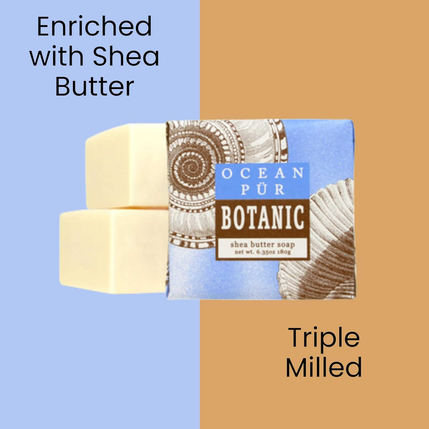 Greenwich Bay Mini Botanical Soap Bars 12 Pack &ndash; 1.9 Oz Each &ndash; Scented Guest Soaps for Airbnb, Spa, Hotel, Salon, or Bath &ndash; Individually Wrapped Elegant Travel Size Bars Ocean Pur image number 2