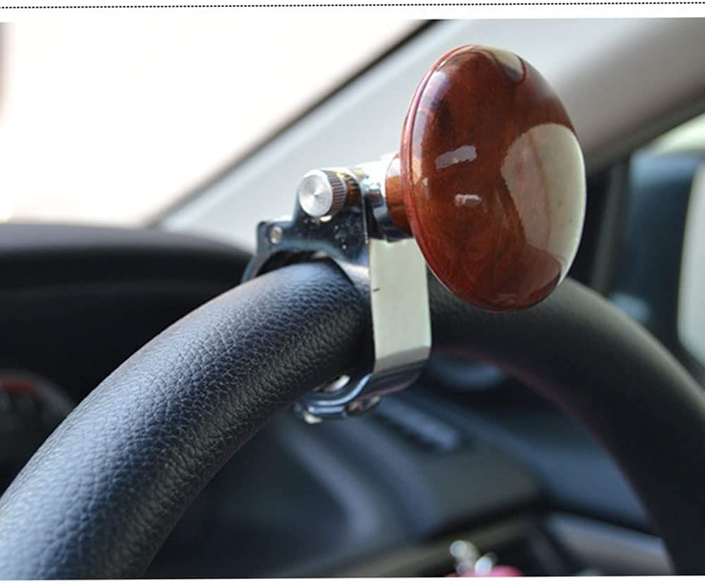 Steering Wheel Knob, Steering Wheel Spinner Knob,Brown Universal Fit Vehicle Steering Wheel Spinner,Universal Fit for All Cars,Tractors,Trucks, Boats image number 1