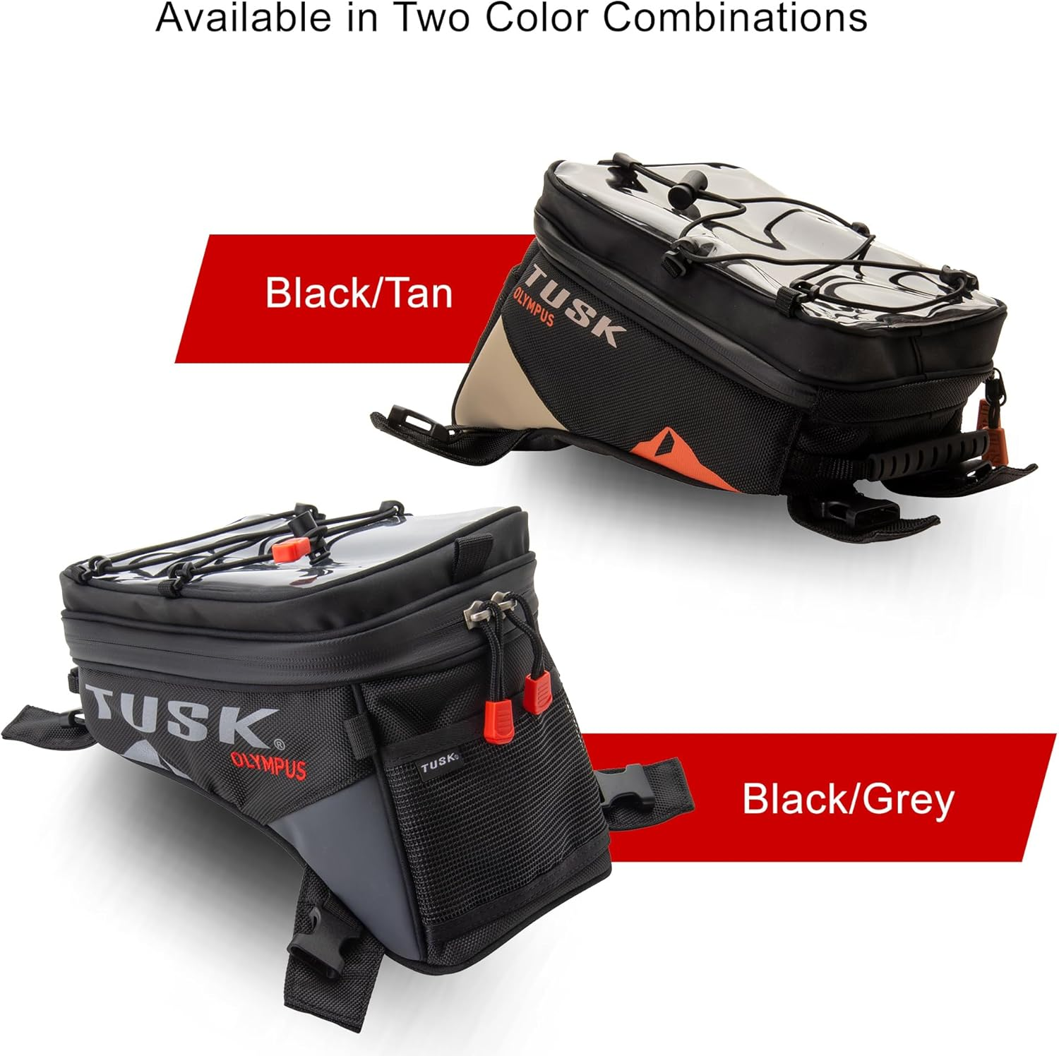 Tusk Olympus Tank Bag Small Black/Tan image number 5
