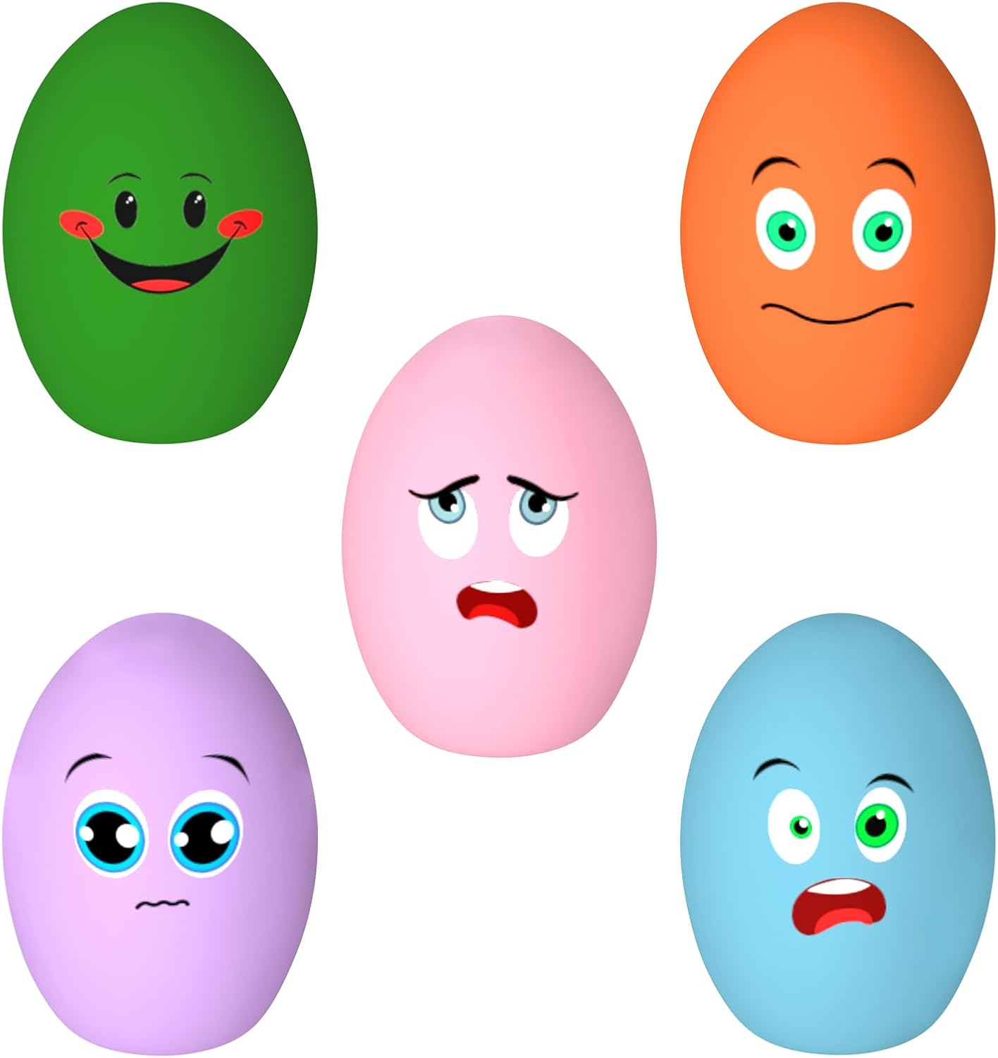 Dog Toys Squeaky, [5 Pack] Soft Puppy Egg Balls, Funny Interactive Squeak Pet Chew Toy for Puppies Small Medium Breed image number 3