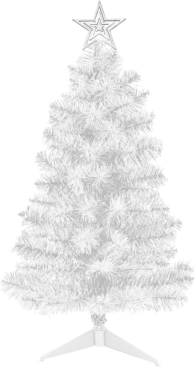 Mini White Christmas Tree Tabletop Premium Artificial 3Ft Small Christmas Tree for Home, Office, Indoor and Outdoor Decor,Holiday Decoration,Easy Assembly Metal Hinges & Foldable Base. image number 5