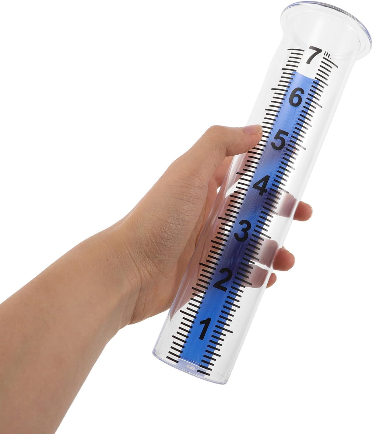 Bestonzon 4PCS Outdoor Rain Gauge Plastic Rainfall Measuring Tubes with Anti-Crack and Freeze Resistance Transparent Water Gauge for Garden Lawn School Weather Monitoring image number 6