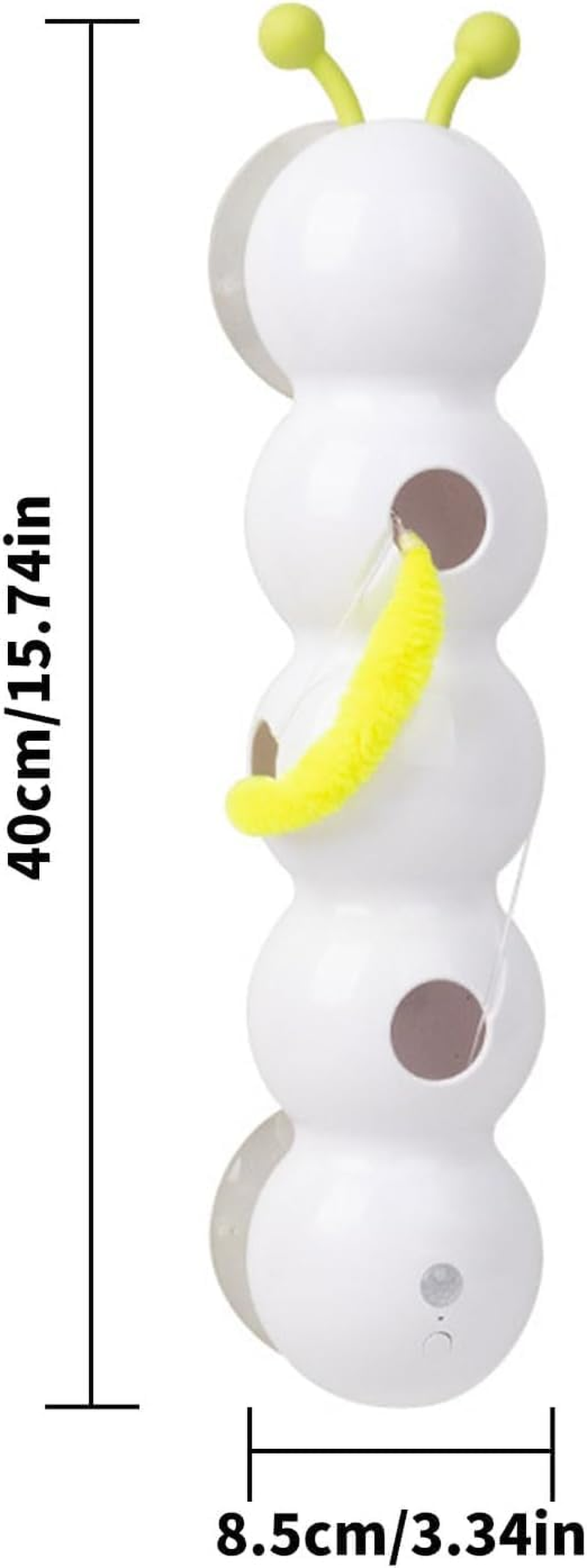 Smart Cat Toy, Motion Toy with Interchangeable Head Design, Increase and Widen the Suction Cup, USB Charging, for Indoor Wall
