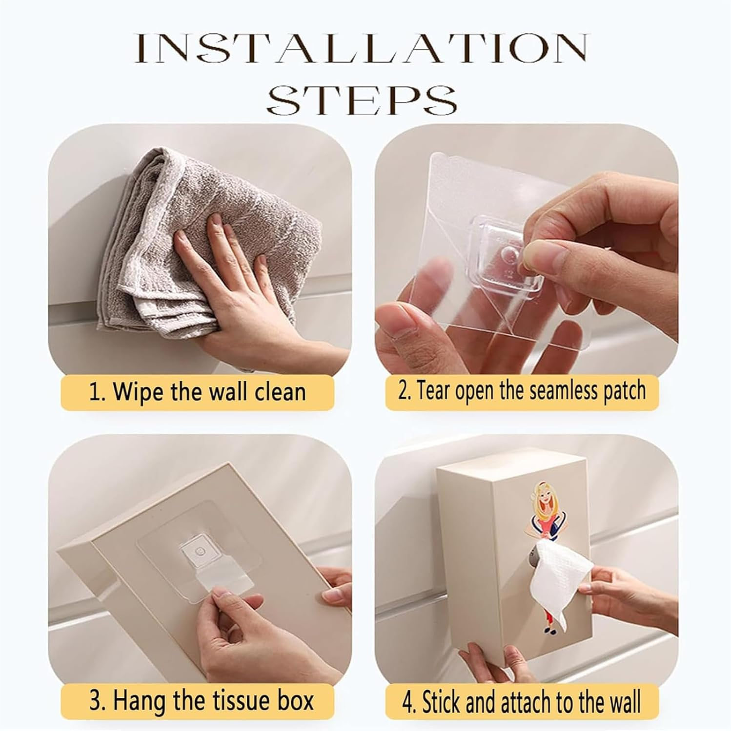 Flying Skirt Tissue Box, Creative Tissue Boxes Holder, Lady Skirt Tissue Box Cover, Creative Tissue Boxes for House Bathroom Living Room Bedroom & Office - D image number 3