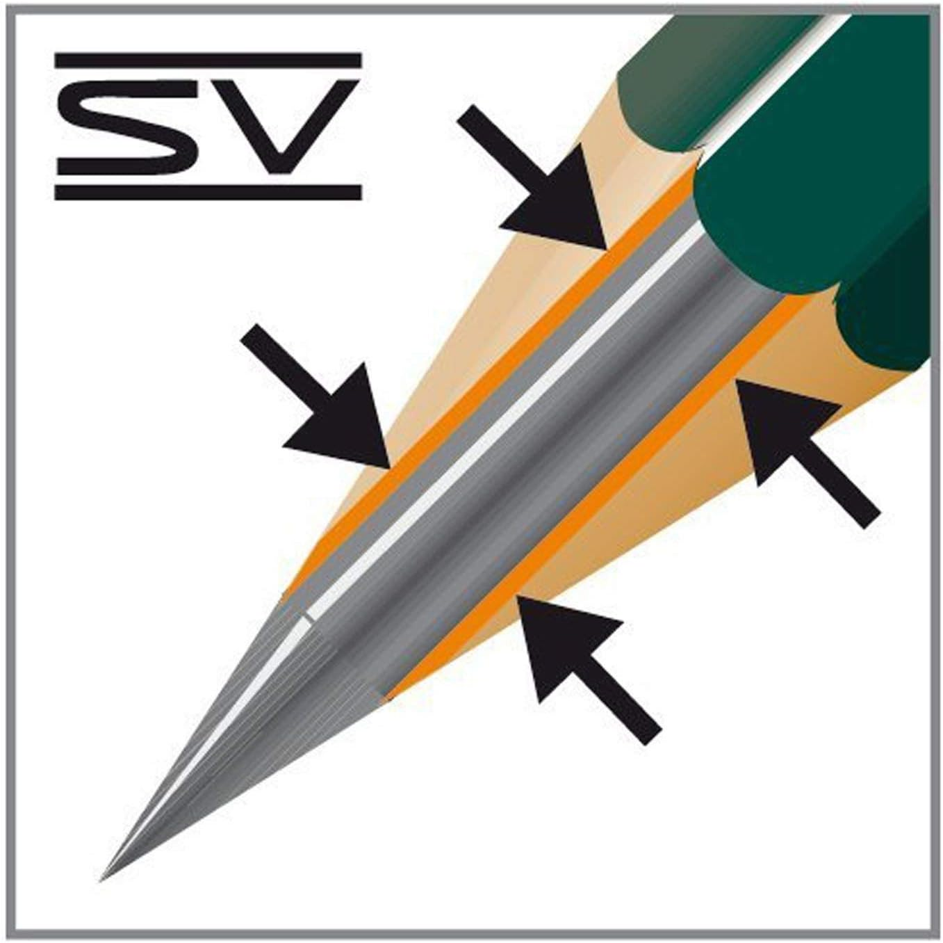 Faber-Castell 9000 8B Drawing Pencil 12-Pieces (FC90008BP) - 2H image number 7