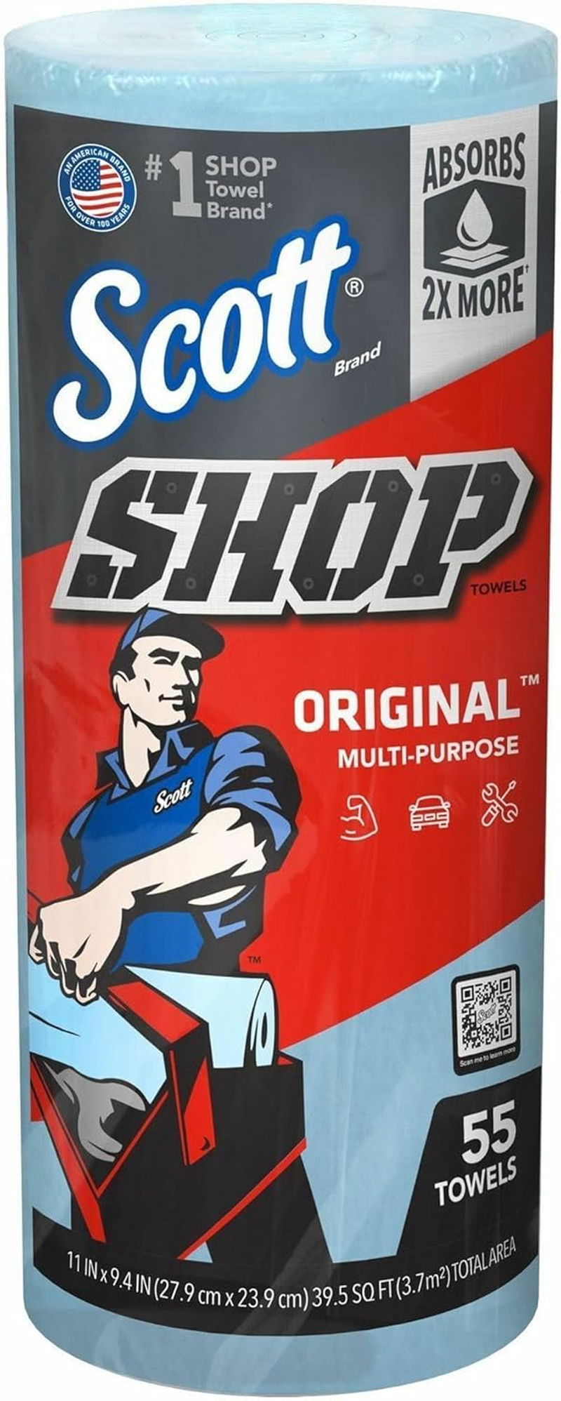 Scott Shop Towels 1 Roll of 55 Sheets