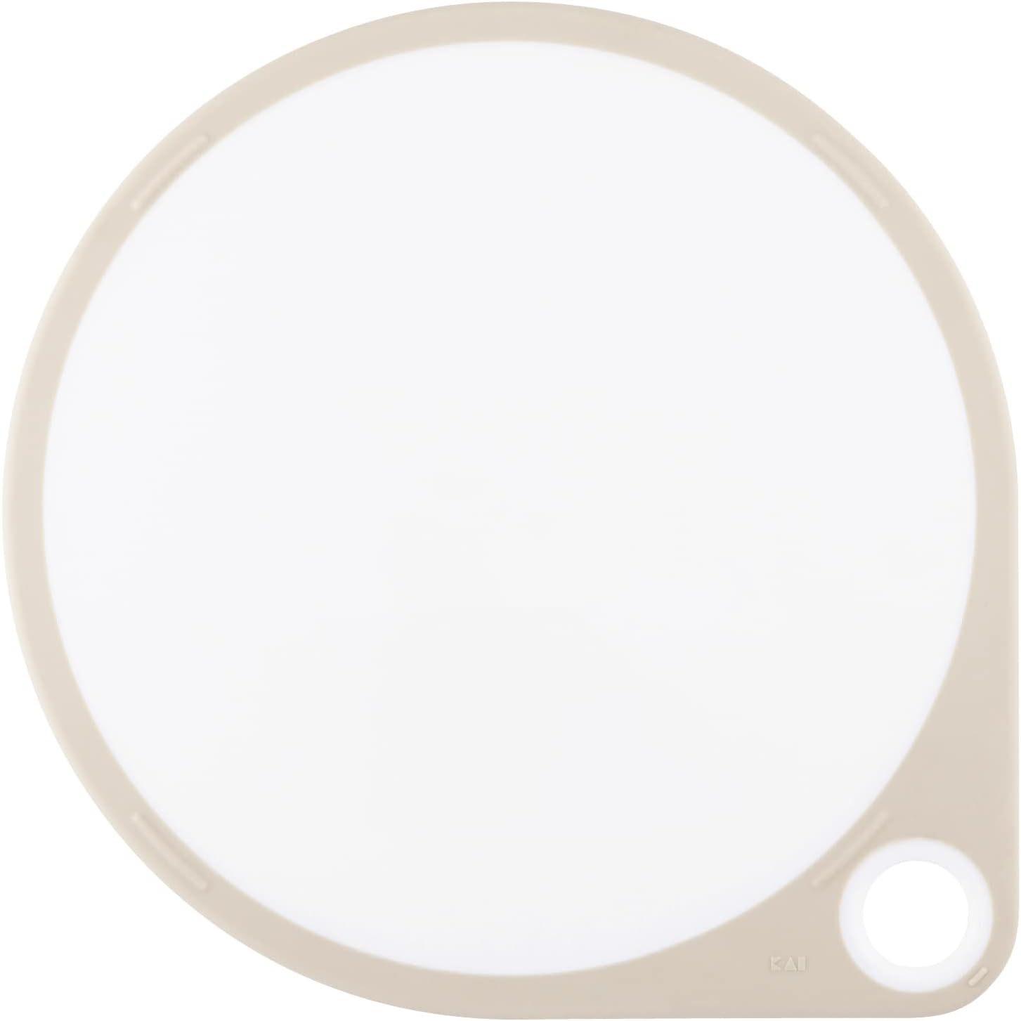 Kai Corporation Kai Kitchen AP5328 round Cutting Board, 11.8 Inches (30 Cm), White, Dishwasher Safe image number 4