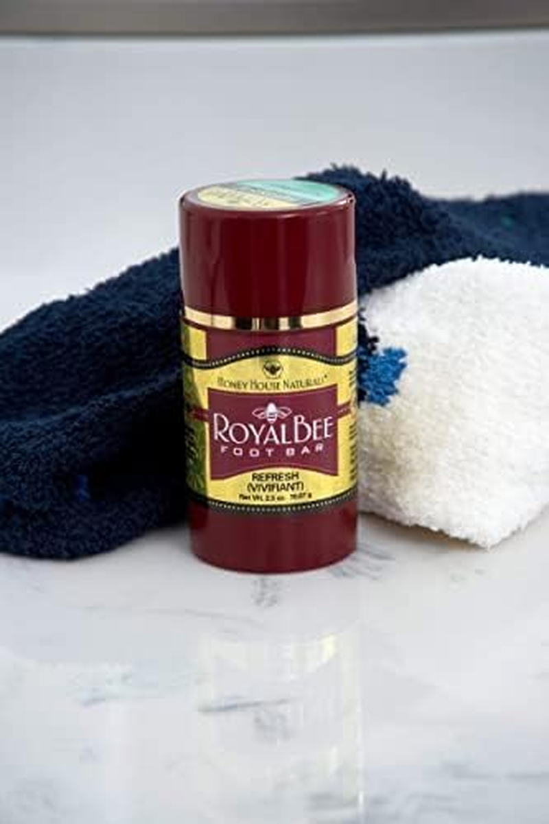 Honey House Naturals Royal Bee Foot Bar &ndash; 2.5 Ounce Twist up Tube &ndash; All Natural Ultra Moisturizing, Odor Eliminating, Essential Oil Infused &ndash; Made in USA (Renew) image number 4