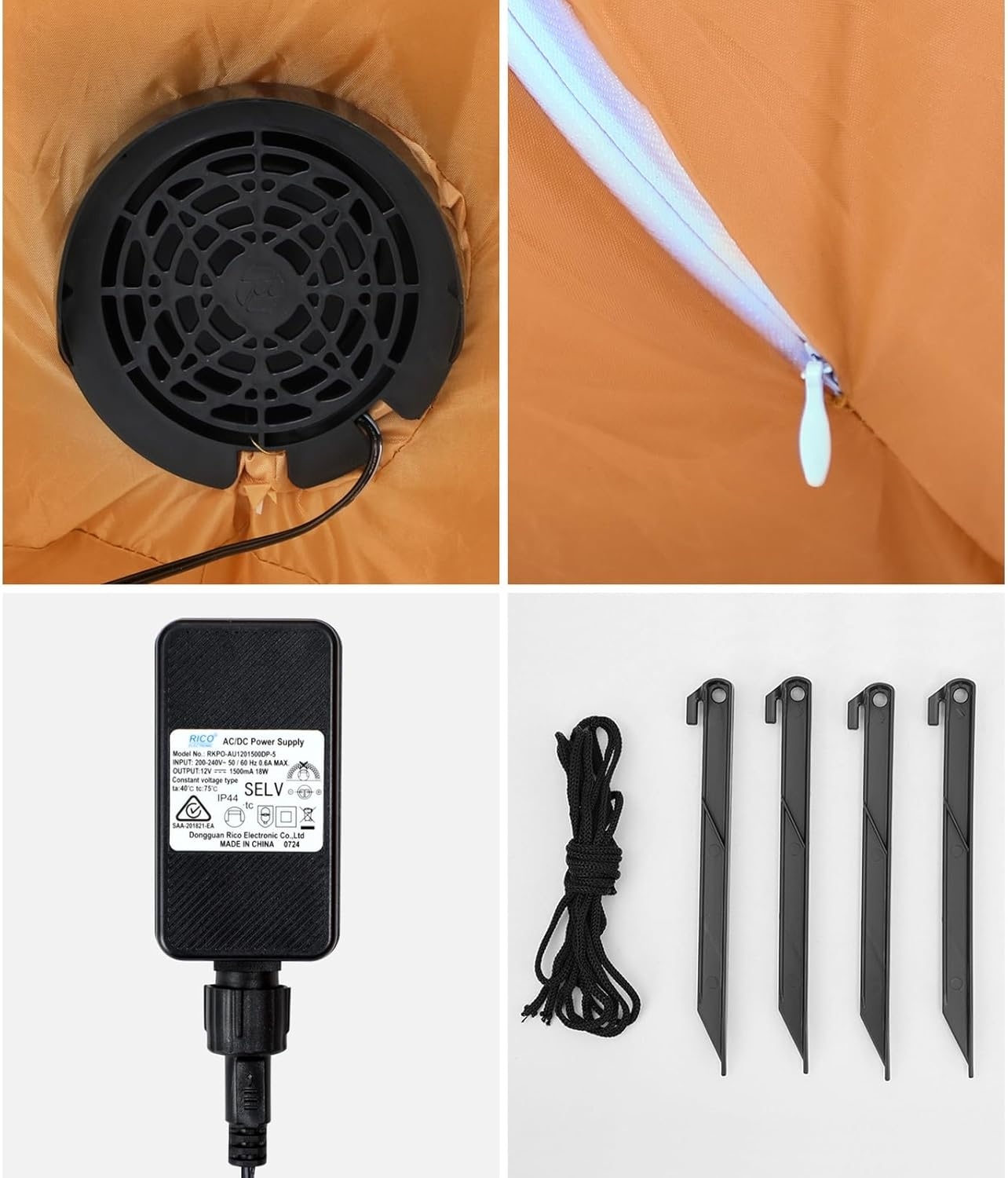 Tinseltown 2.4M Christmas Inflatable Gingerbread Man LED Lights Outdoor Indoor Decoration image number 2