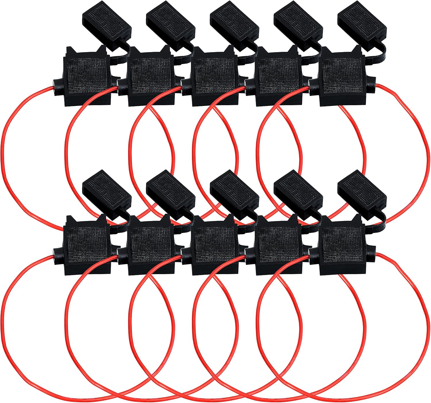 Conext Link LFH10ATC-10 Loop ATC Fuse Holder with Cover without Fuse 10 Pack 10 Gauge