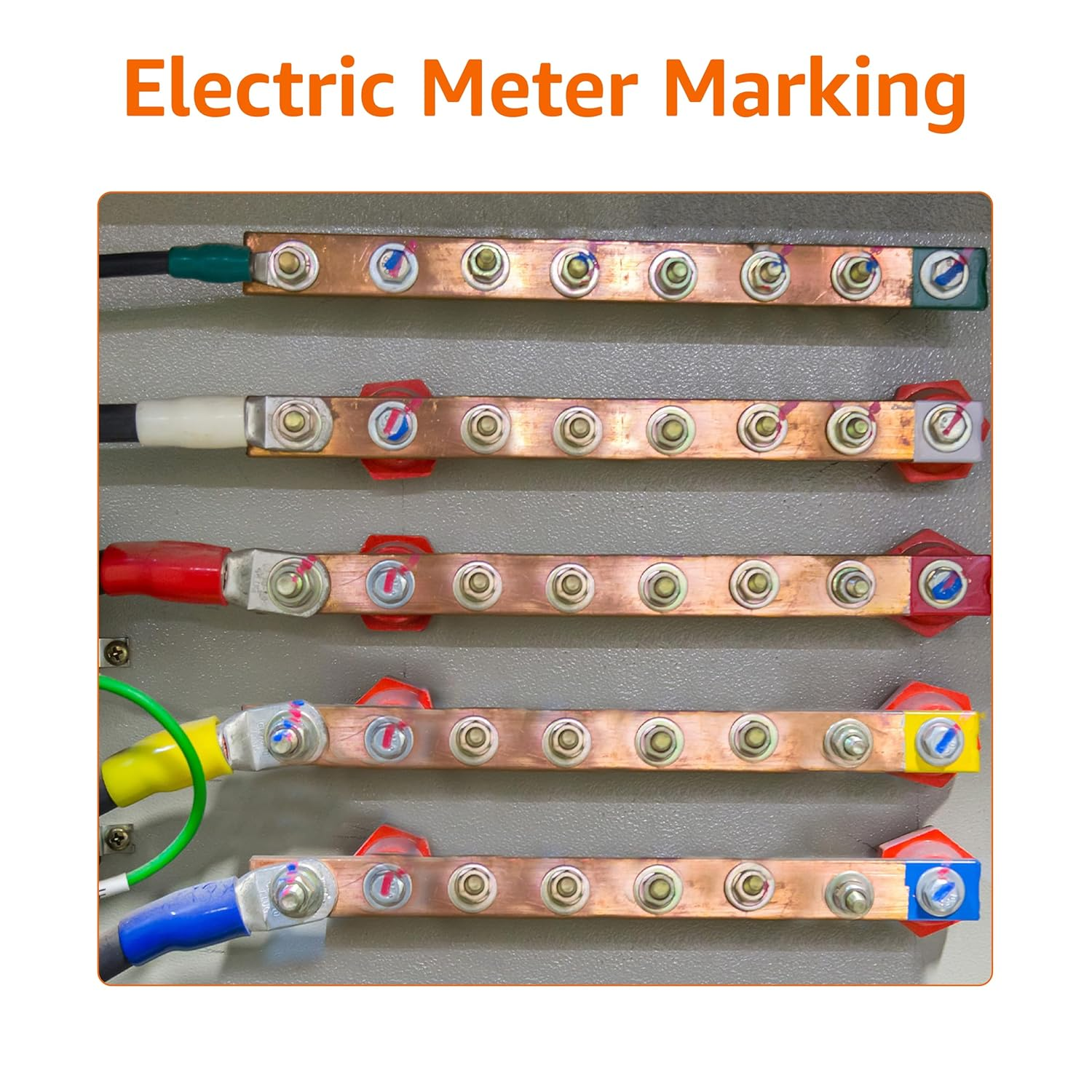 Amazon Basics Electrical Tape, 3 Cm by 6 Meter, Multi-Color, 10-Pack, Great for General Home&Diy, Automotive, Electrical, Labeling and Craft Project (Previously Amazoncommercial Brand) image number 4