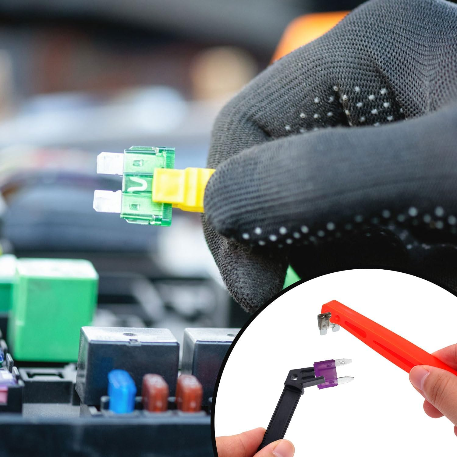 Fuse Puller Pliers Mini Fuse Extractor Pullers, 8Pcs Fuse Puller Extraction Tool Car Automobile Fuse Clip Tool Fuse Removal Tool,Car Fuse Puller Car Extractor Car Fuse Puller Extraction Tool for Car image number 6