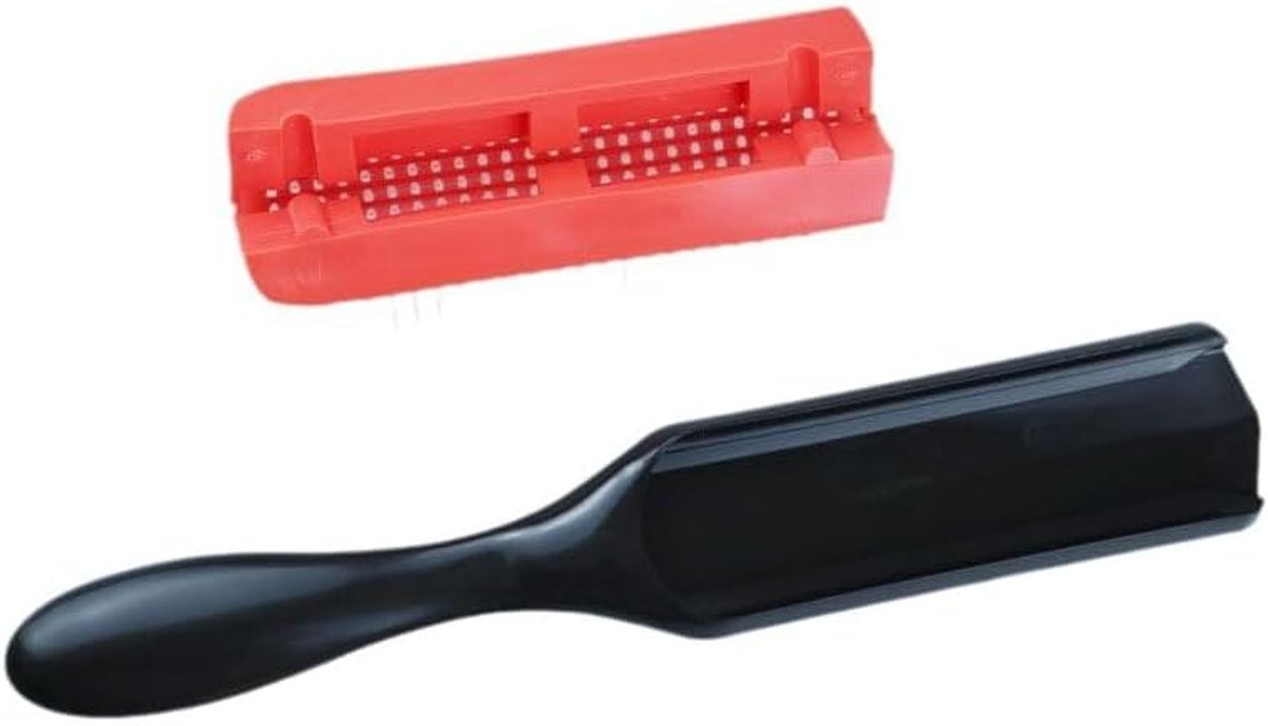 Hair Brush for Curly, Thick, Wavy and Coily Hair - Curl Defining, Detangling, Styling, Blowdrying, Shaping - 9 Row Detangler Brush for Women and Men - Dry or Wet (Black, One Size) image number 4