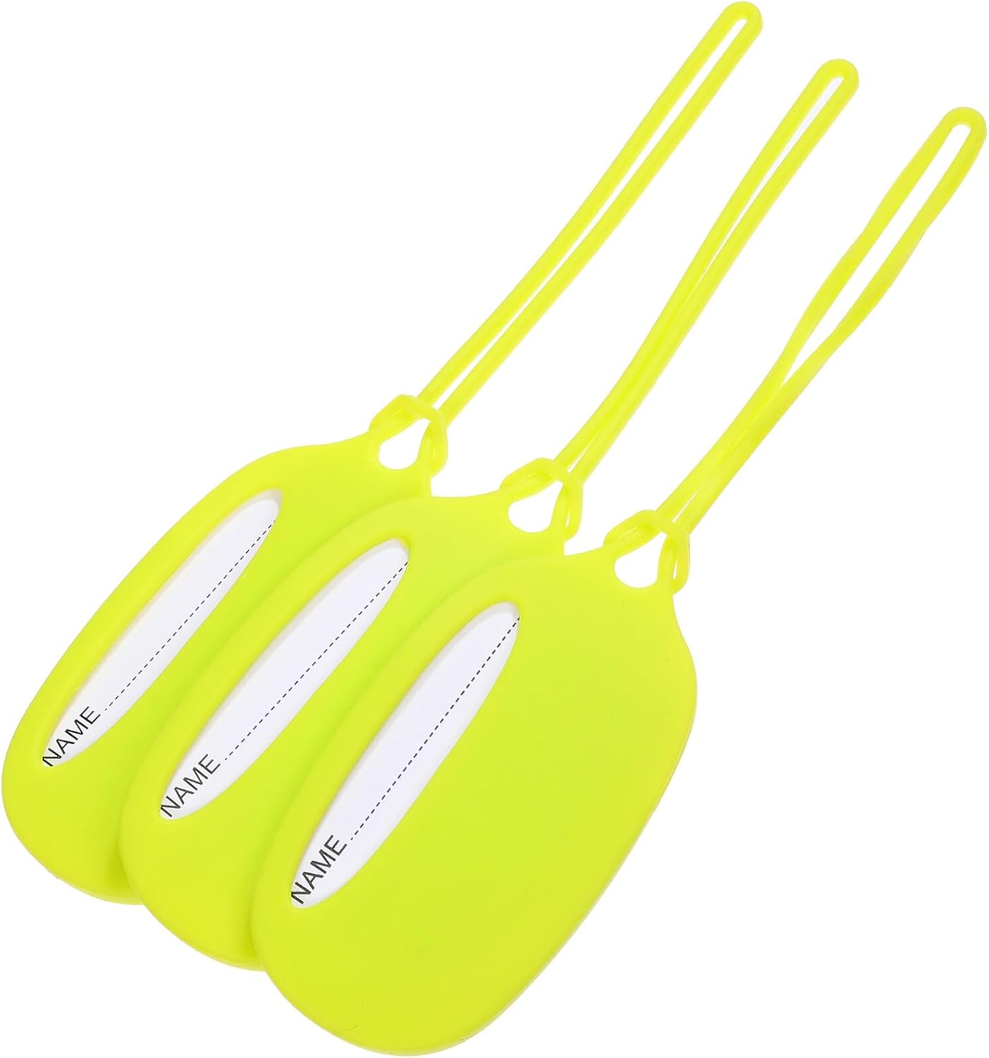 3 Pcs Silicone Luggage Tags for Suitcases Travel Bag Name Tags with Id Card Holder Soft Silicone Suitcase Labels for Easy Identification and Anti-Loss Versatile Use for Briefcases image number 3